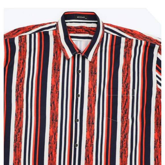 Mens Casual Summer Striped Shirt Lightweight Breathable Golf Top 4XL - Picture 3 of 3